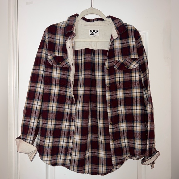 Vans plaid overcoat S - Picture 1 of 3